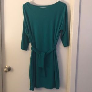 Ann Taylor Teal Dress with Matching Belt